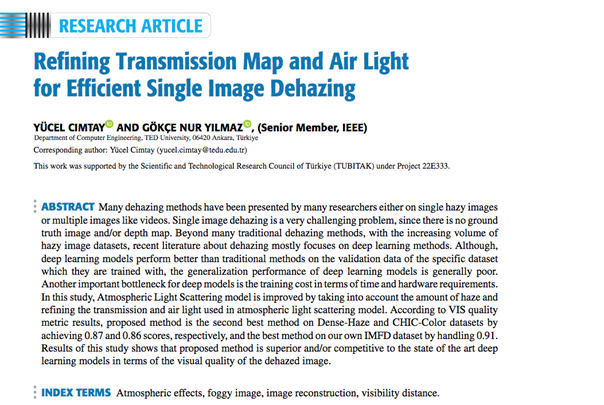 Our faculty members' article was published in IEEE Access.
